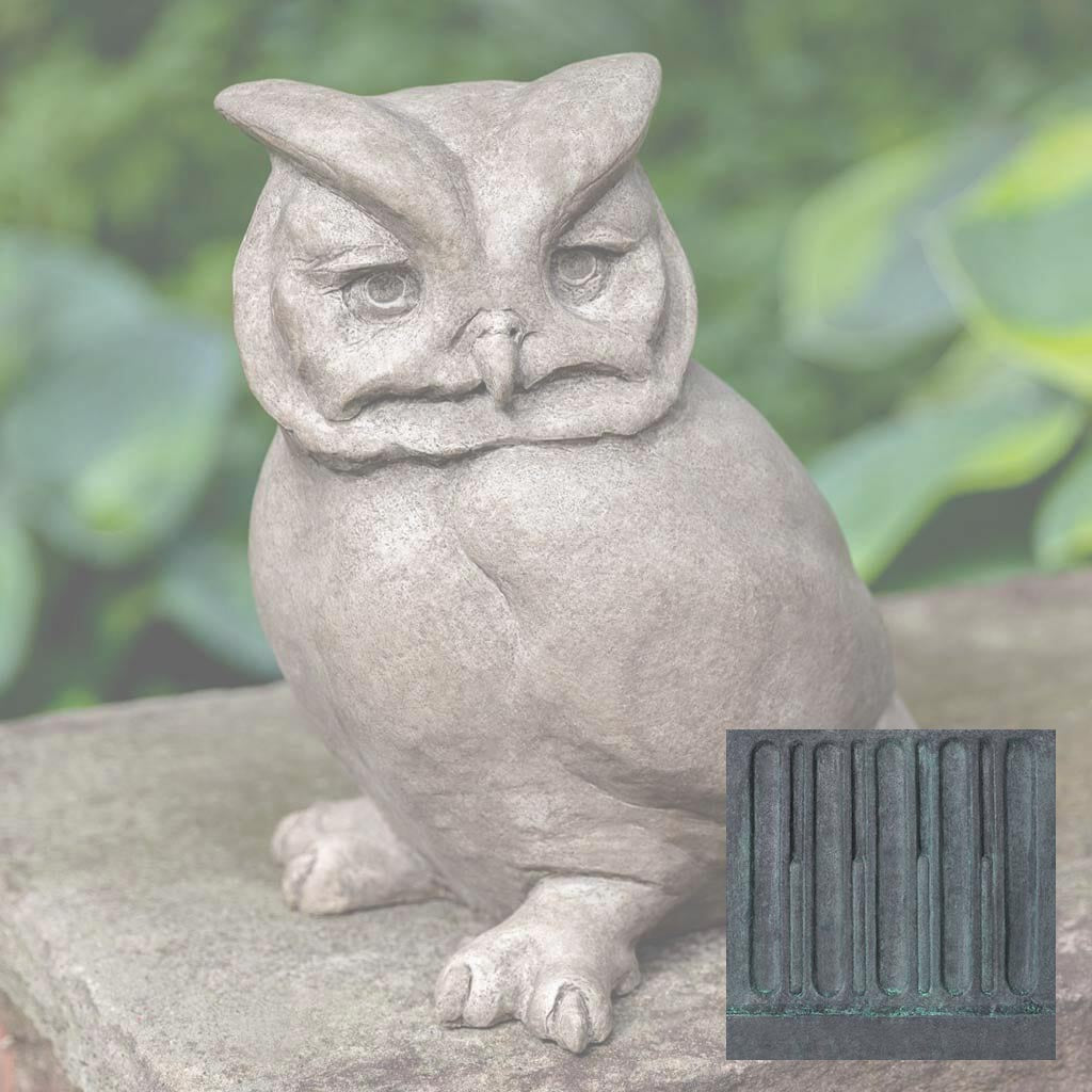 Campania Hoot Owl Garden Statue - A-610