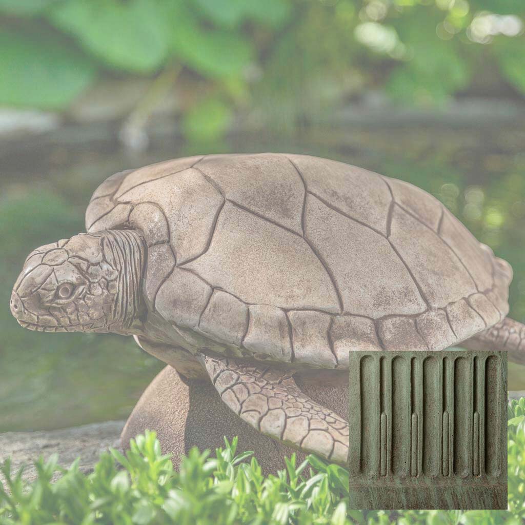 Campania Large Sea Turtle Garden Statue - A-614