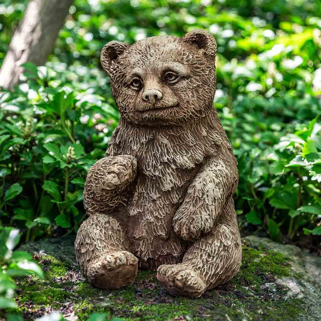 Campania Bear Cub Garden Statue - A-625