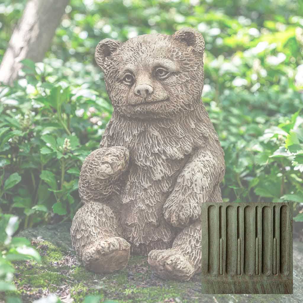 Campania Bear Cub Garden Statue - A-625