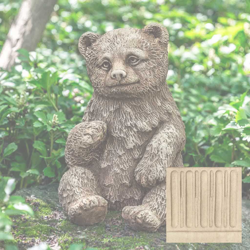 Campania Bear Cub Garden Statue - A-625