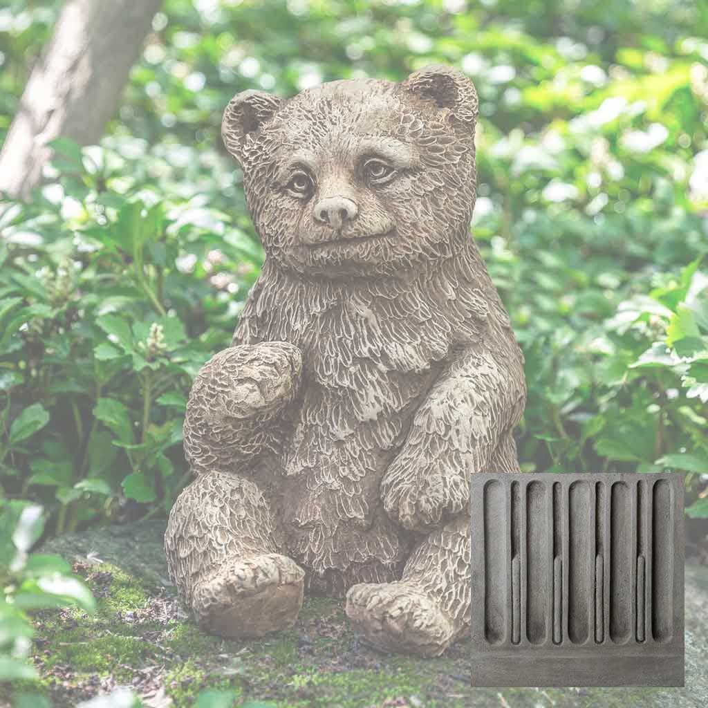 Campania Bear Cub Garden Statue - A-625