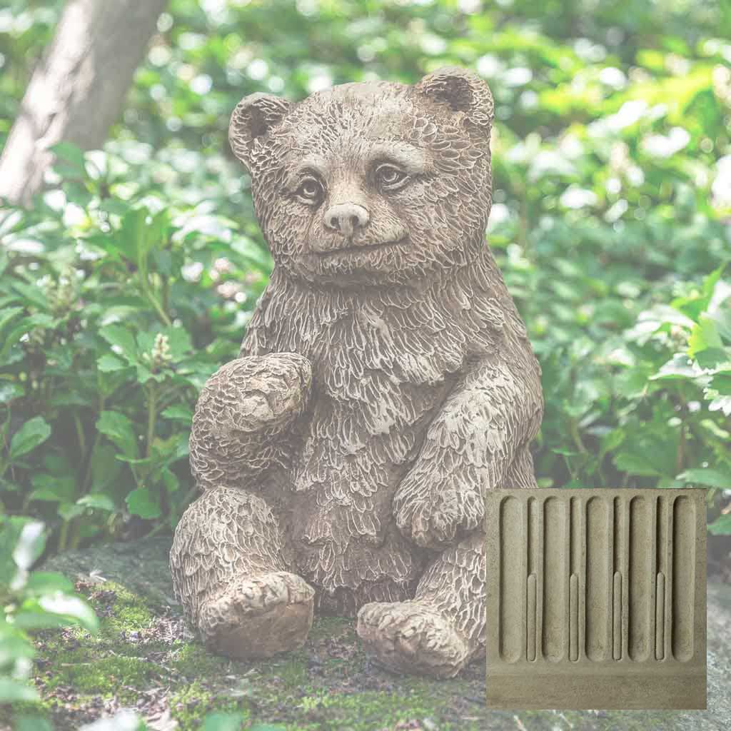 Campania Bear Cub Garden Statue - A-625