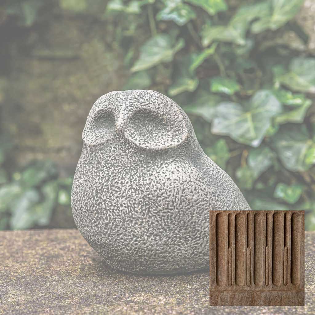 Campania Stone Owl Garden Statue - A-636