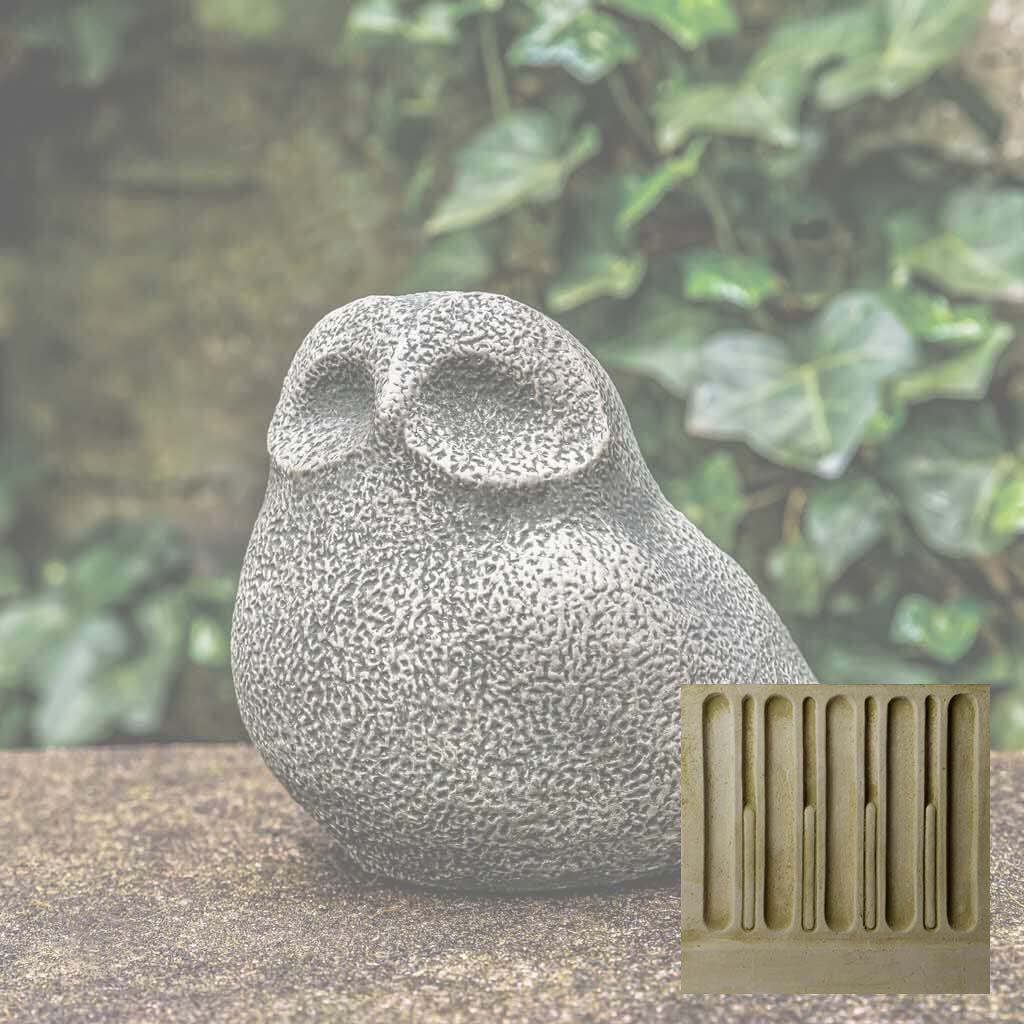 Campania Stone Owl Garden Statue - A-636