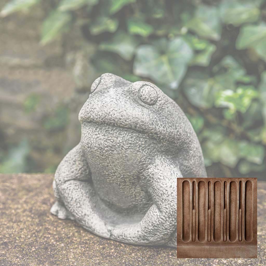 Campania Stone Frog Garden Statue - A-637
