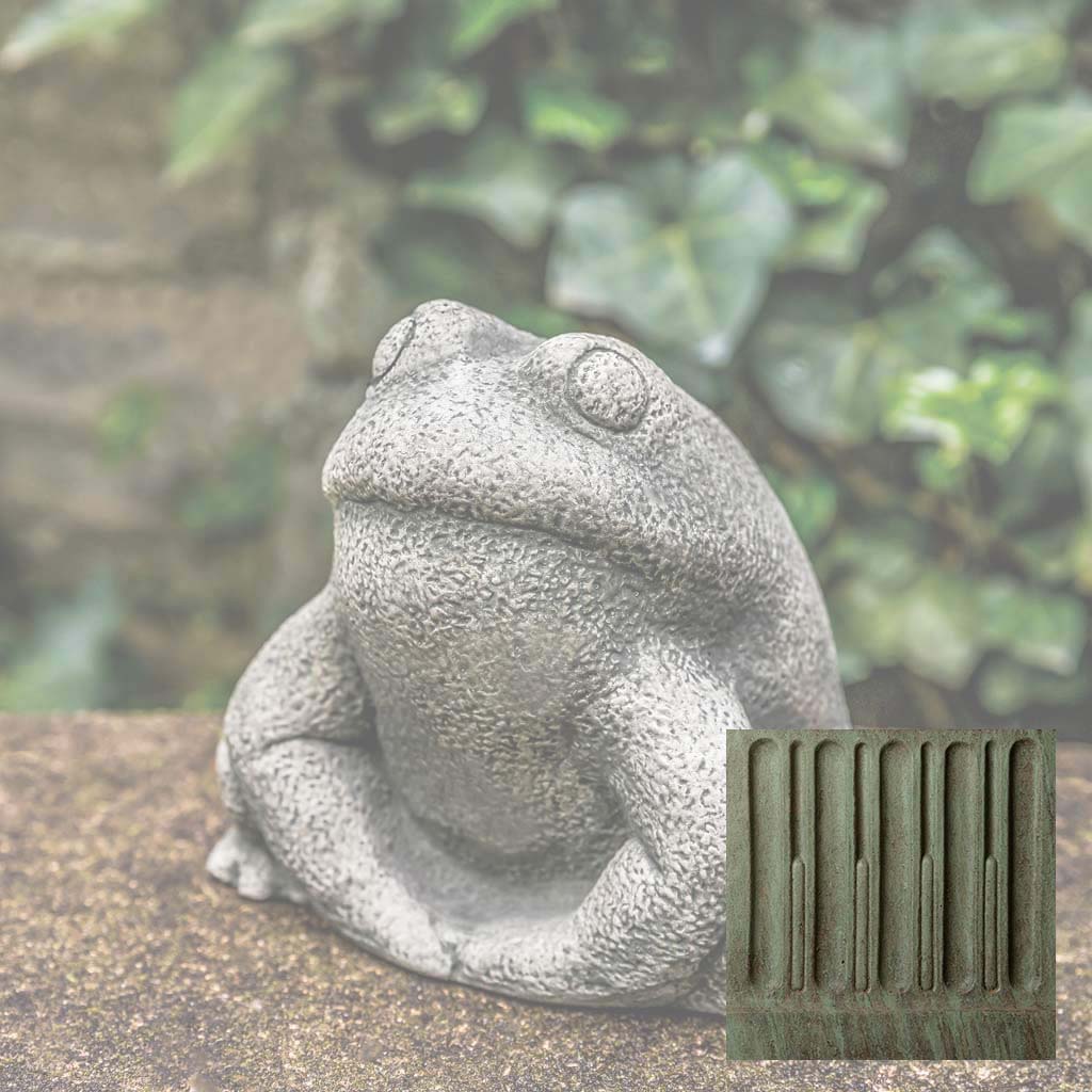 Campania Stone Frog Garden Statue - A-637