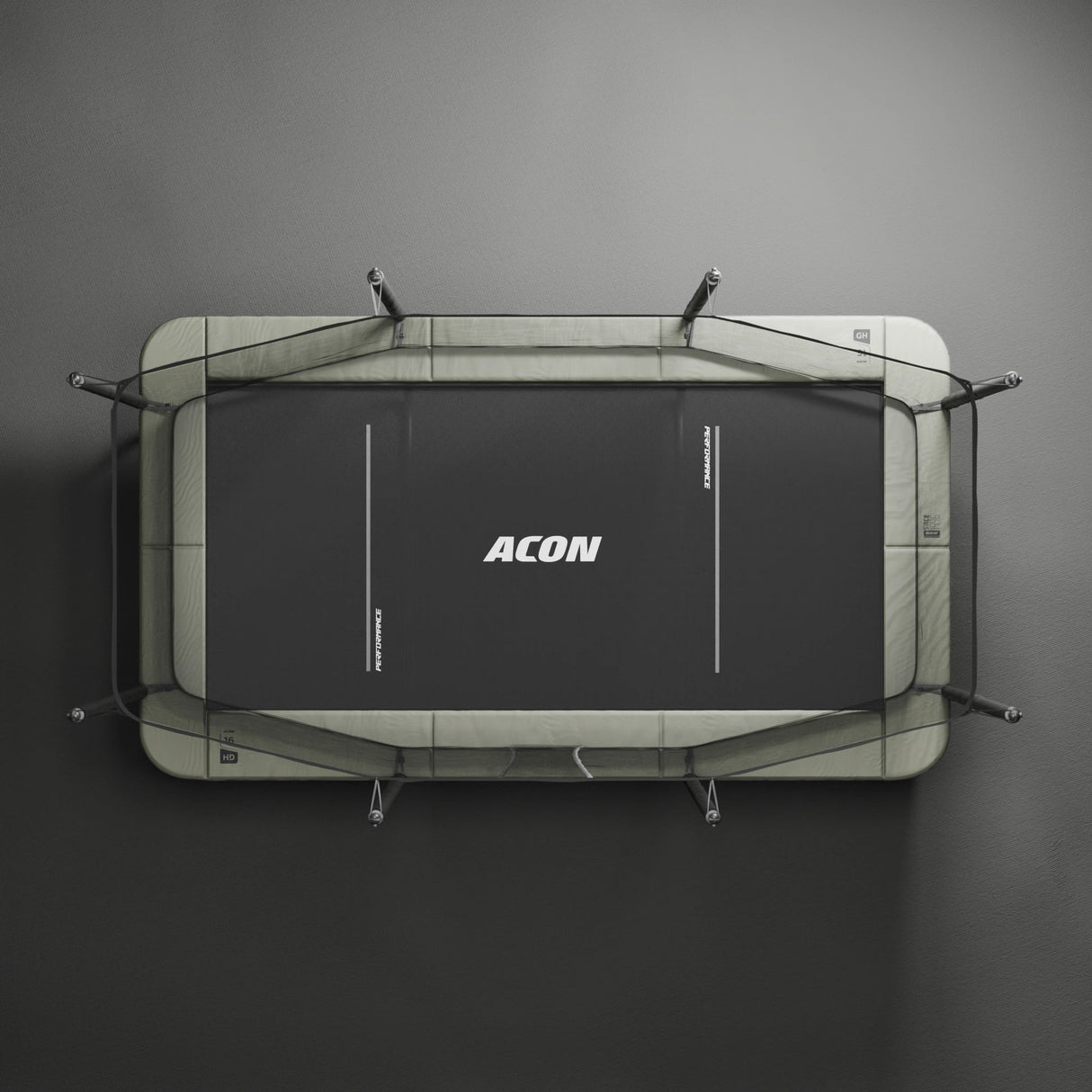 ACON 16 HD PRO Rectangular Trampoline with Net and Ladder