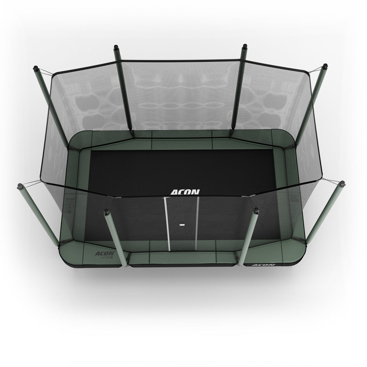 ACON Air 13 Sport HD Performance Rectangular Trampoline with Net and Ladder