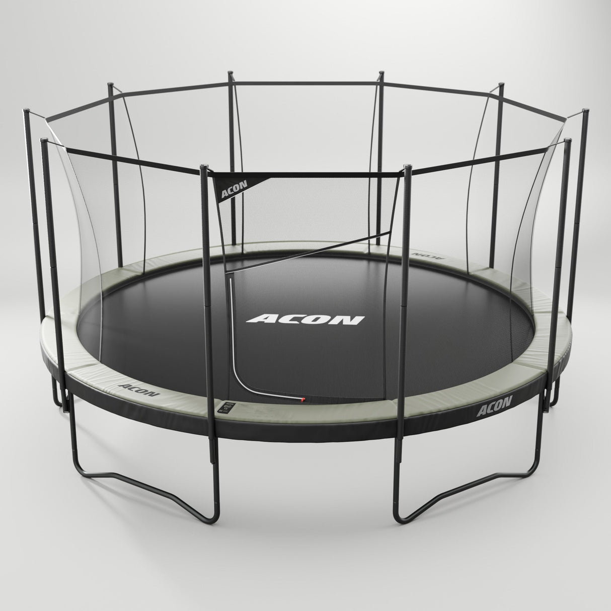 ACON Air 15ft Round Trampoline with Safety Net and Ladder, GEN 2.0
