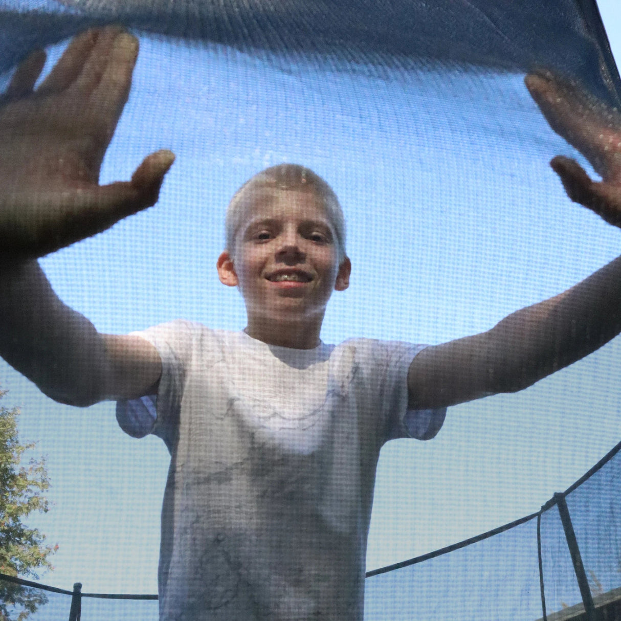 ACON Air 14ft Round Trampoline with Safety Net and Ladder, GEN 2.0