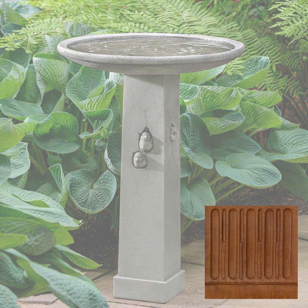 Campania Birdhouse Birdbath - B-191