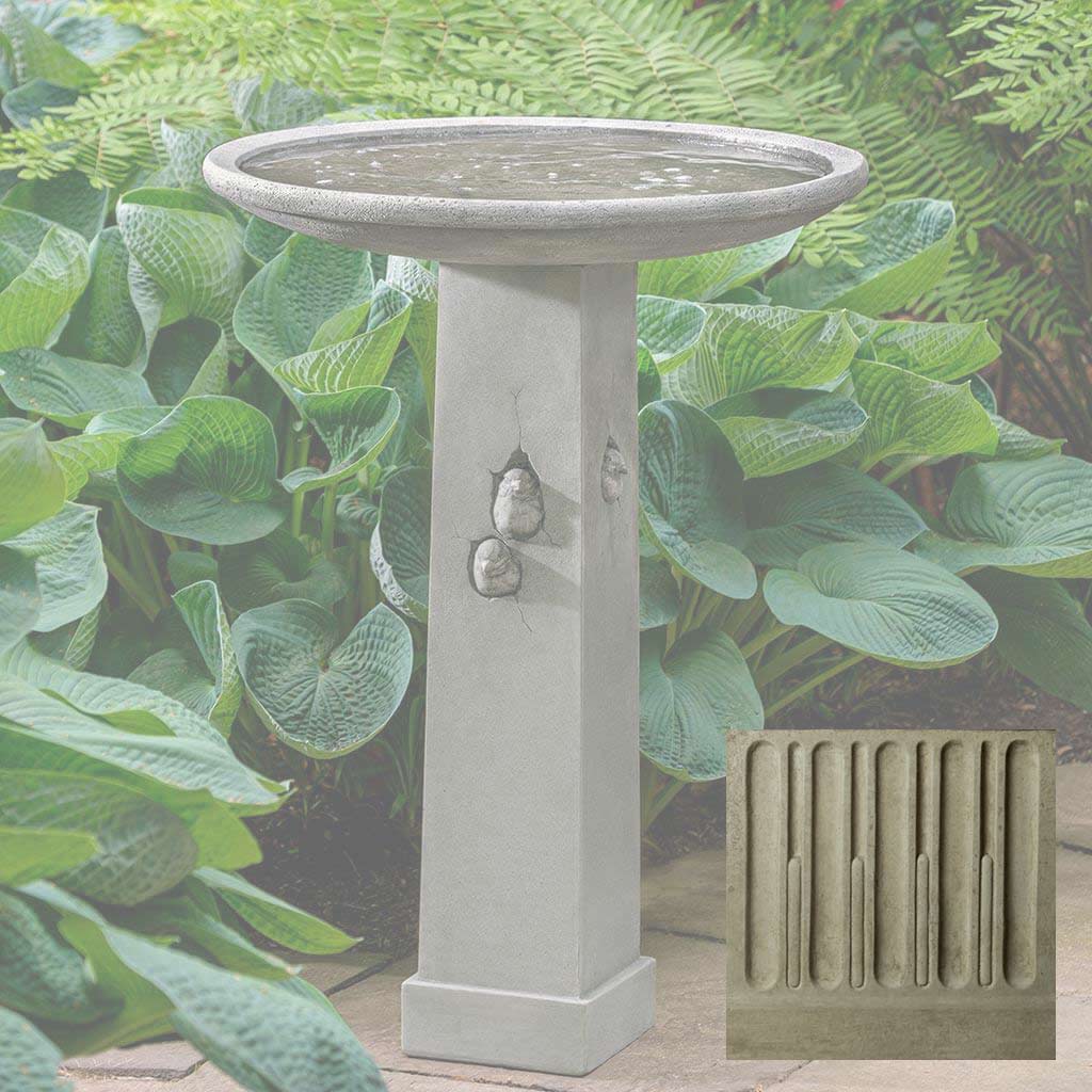 Campania Birdhouse Birdbath - B-191