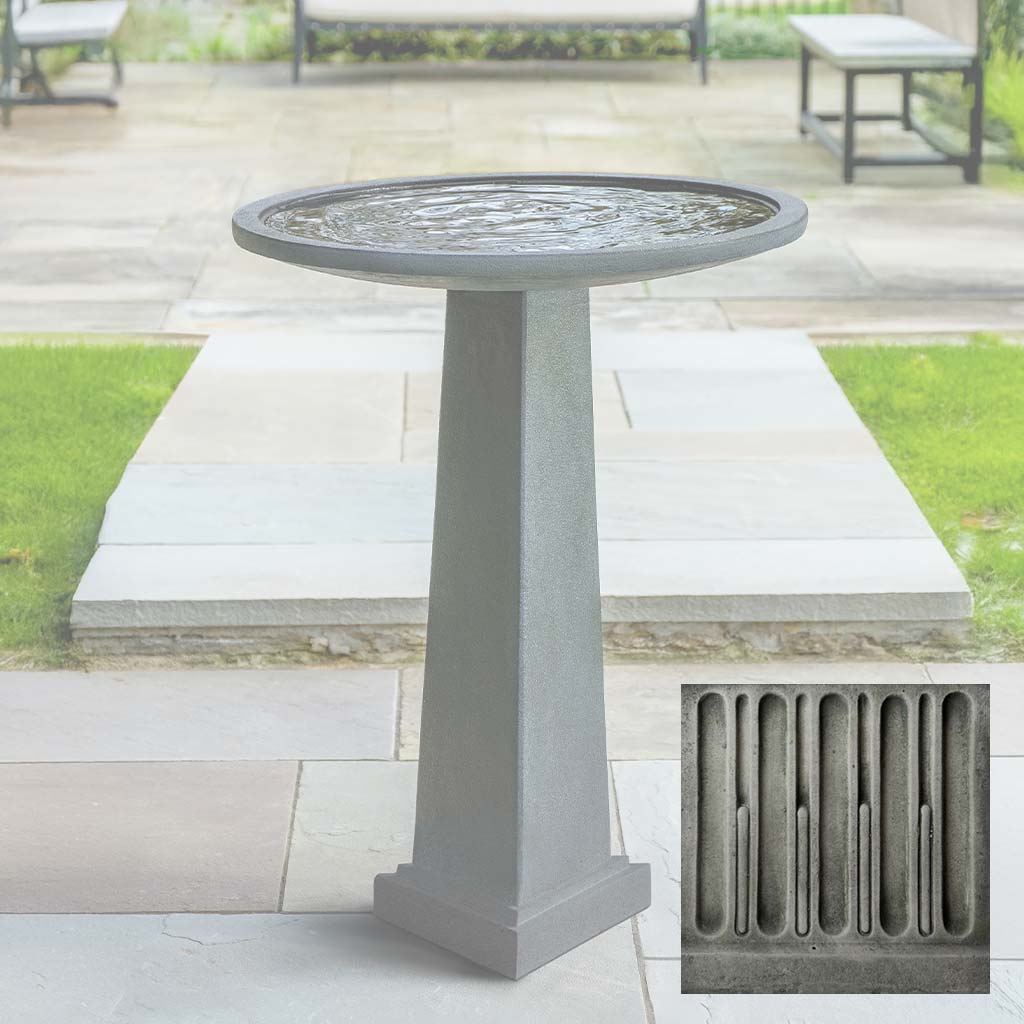Campania Spire Birdbath - B-212