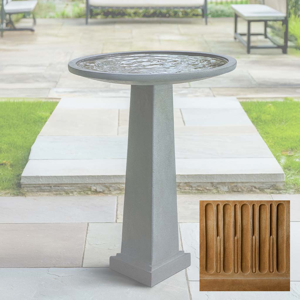Campania Spire Birdbath - B-212