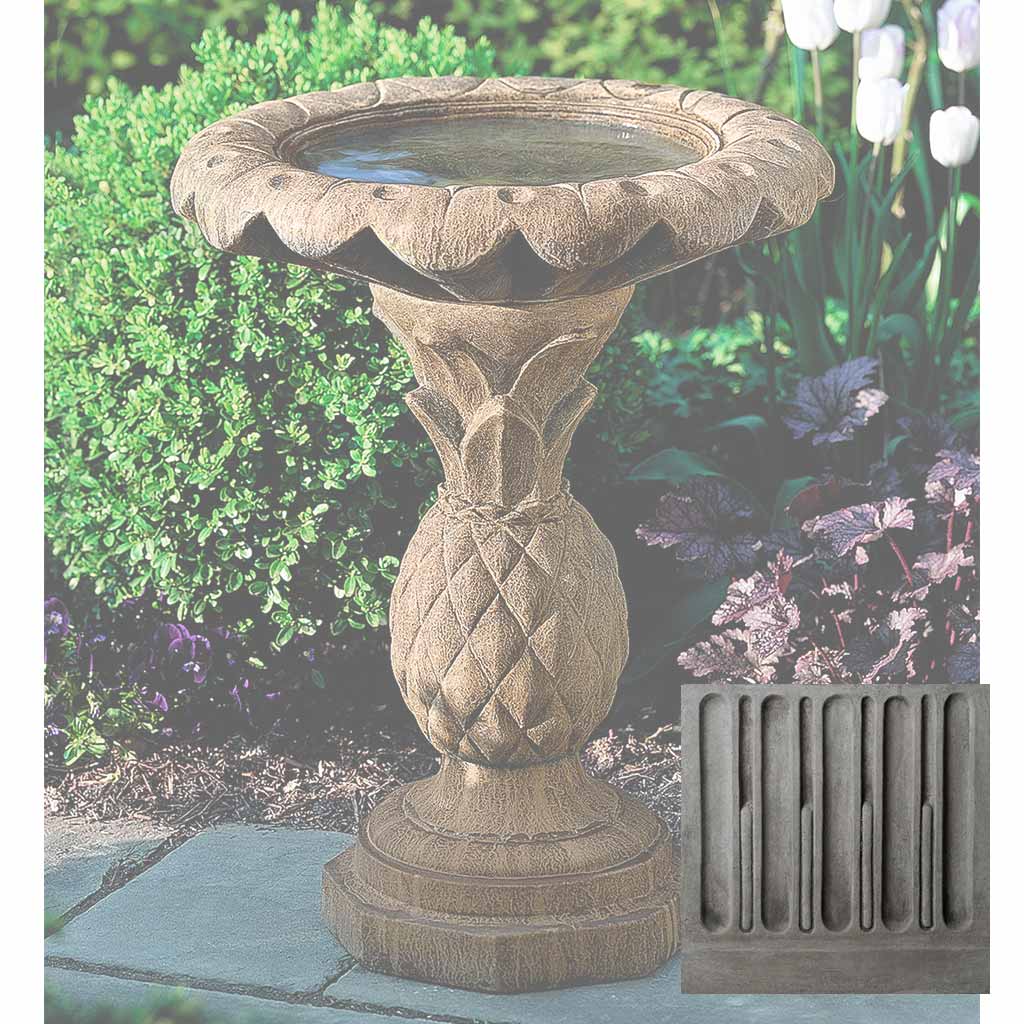Campania Pineapple Birdbath - B-013
