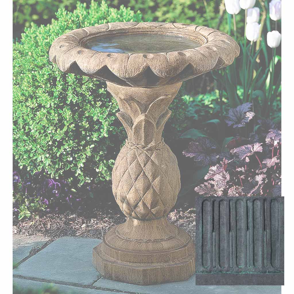 Campania Pineapple Birdbath - B-013