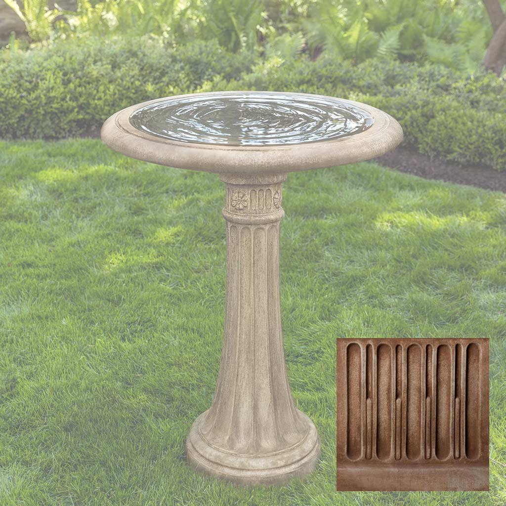 Campania Chestnut Hill Birdbath - B-050