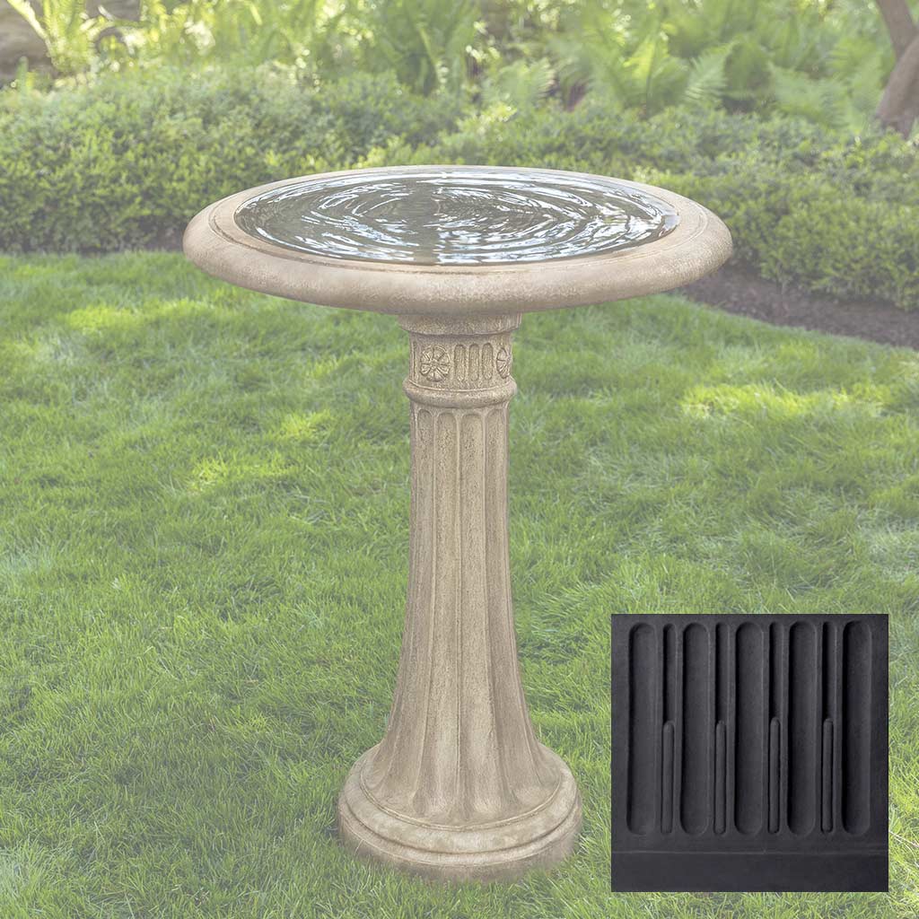 Campania Chestnut Hill Birdbath - B-050