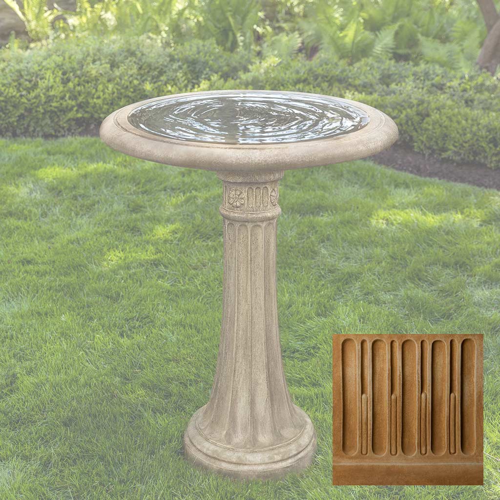 Campania Chestnut Hill Birdbath - B-050