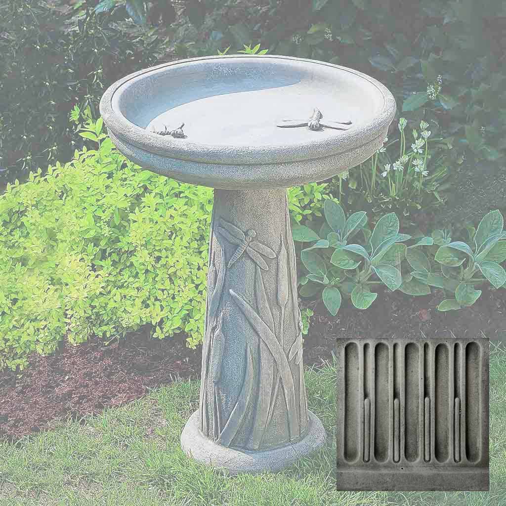 Campania Dragonfly Birdbath - B-056