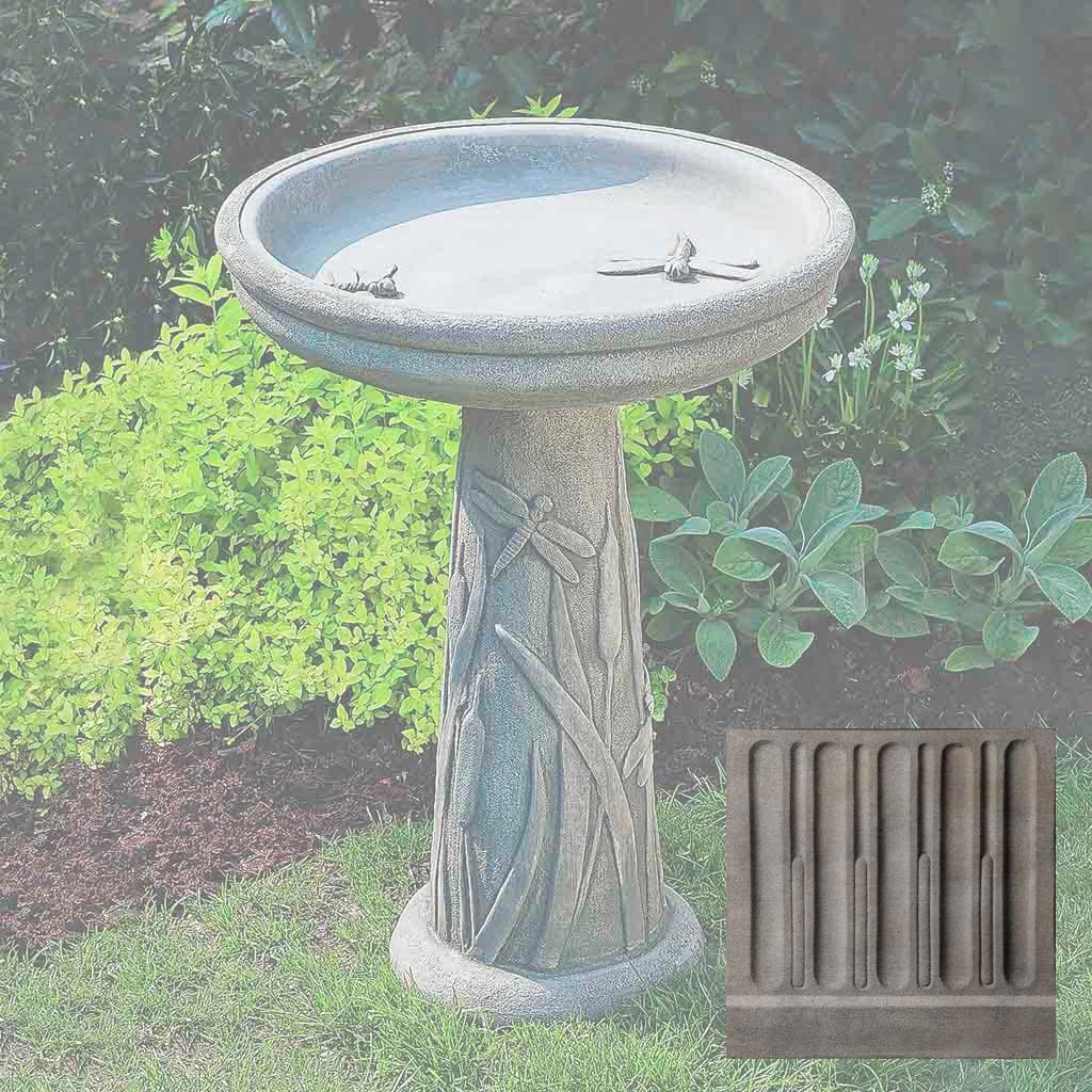 Campania Dragonfly Birdbath - B-056