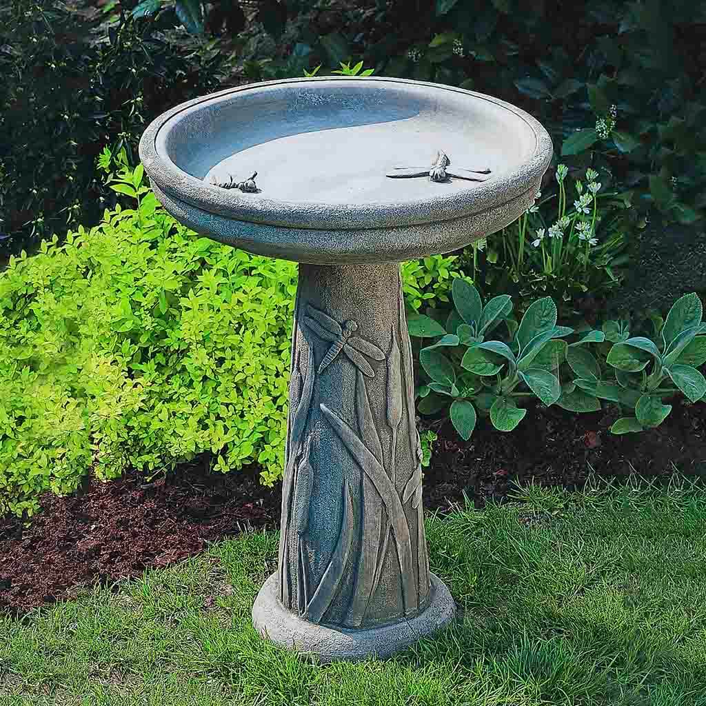 Campania Dragonfly Birdbath - B-056