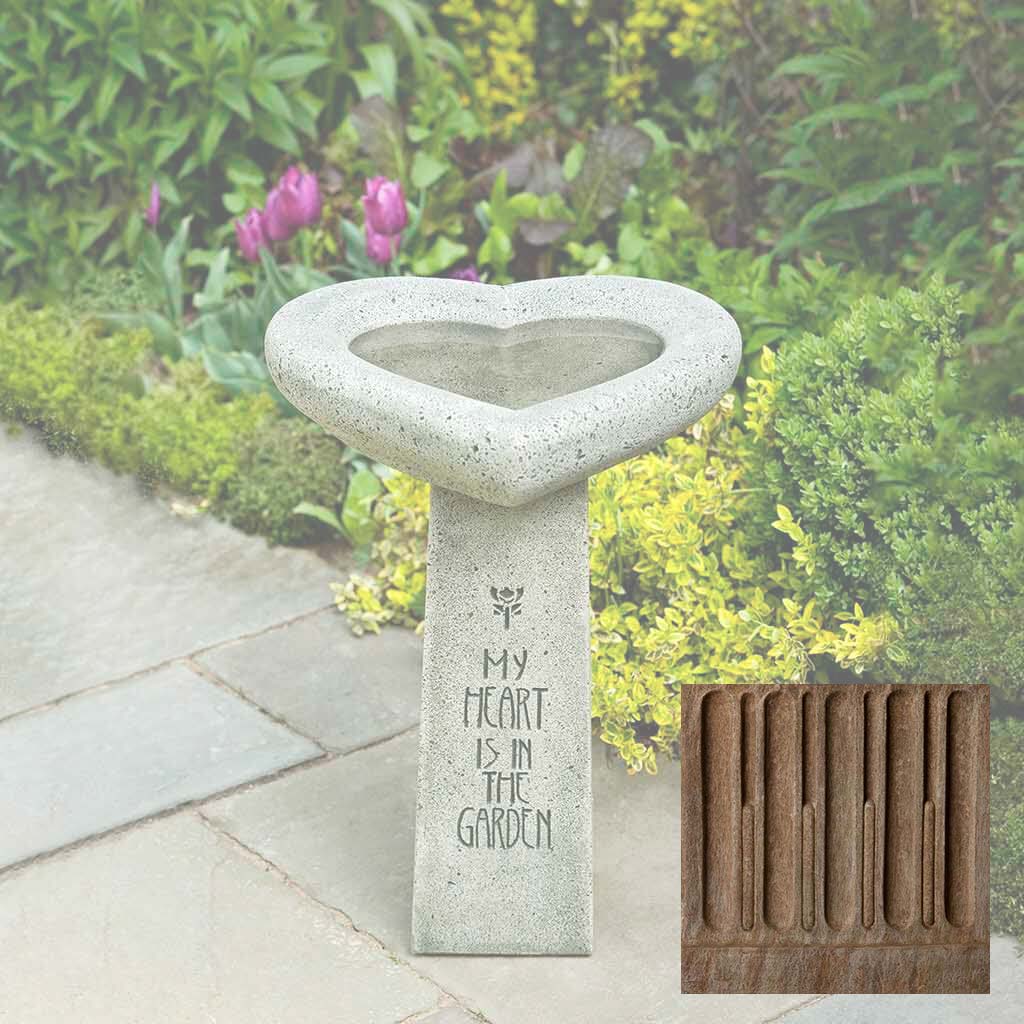 Campania My Heart is in the Garden Birdbath - B-115
