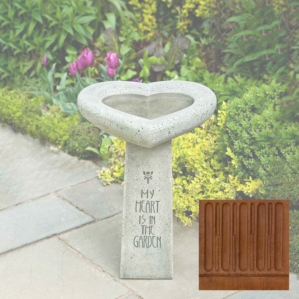 Campania My Heart is in the Garden Birdbath - B-115