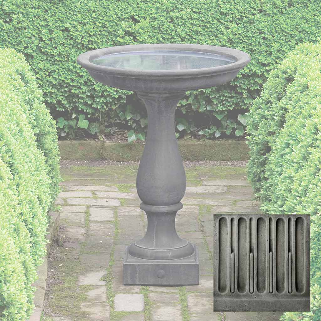 Campania Williamsburg Candlestand Birdbath - B-119