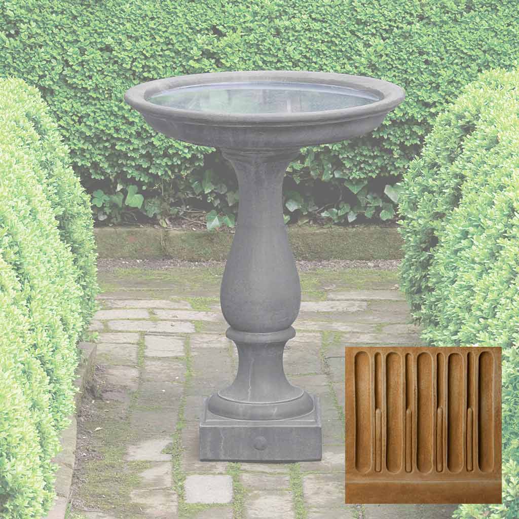Campania Williamsburg Candlestand Birdbath - B-119