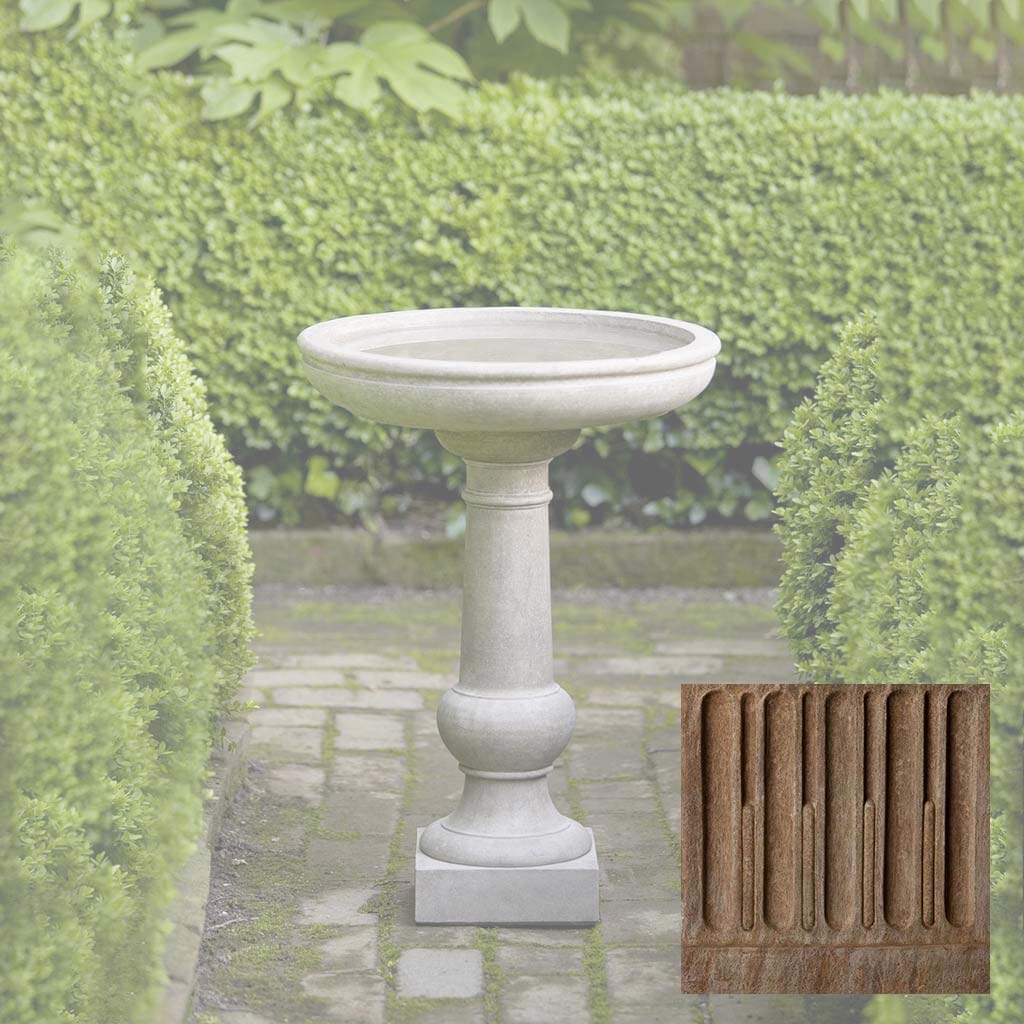 Campania Williamsburg Tea Table Birdbath - B-120