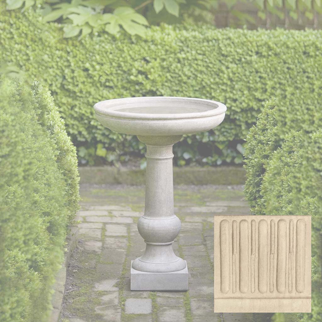 Campania Williamsburg Tea Table Birdbath - B-120