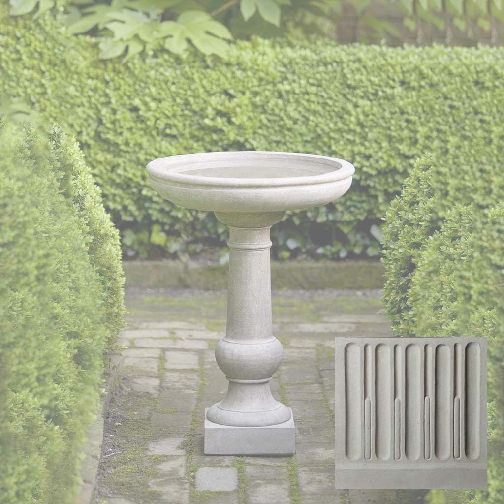 Campania Williamsburg Tea Table Birdbath - B-120