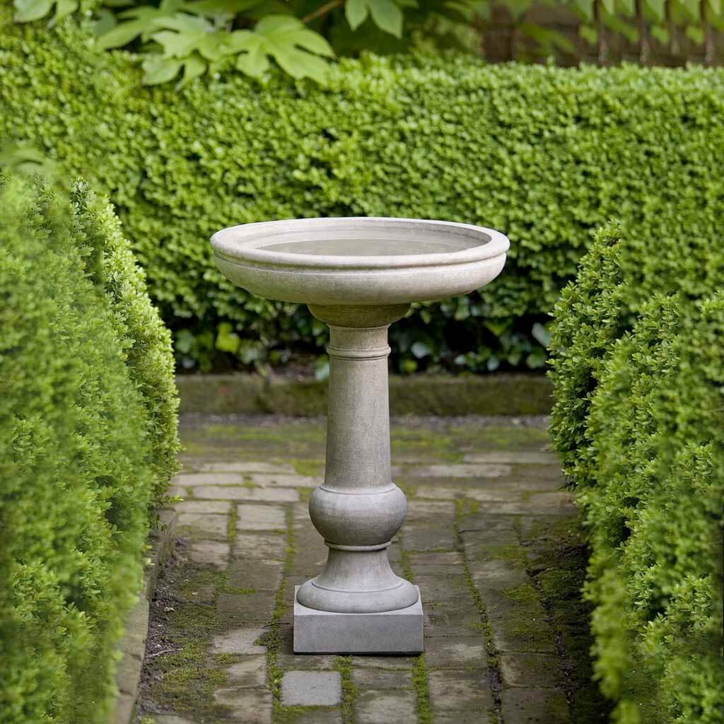 Campania Williamsburg Tea Table Birdbath - B-120