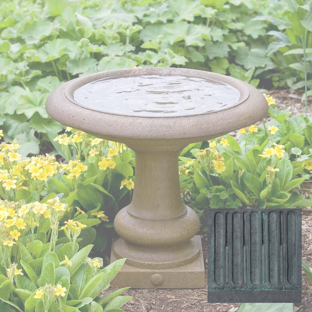 Campania Williamsburg Summer House Birdbath - B-126