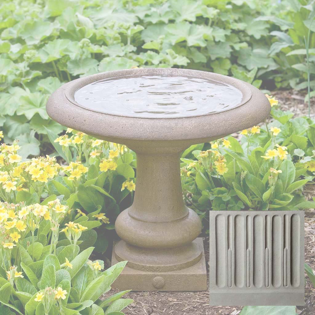 Campania Williamsburg Summer House Birdbath - B-126