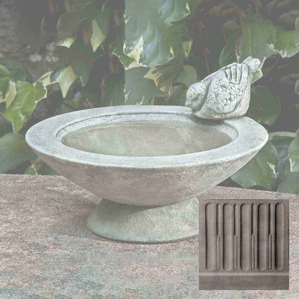 Campania Songbird's Rest Birdbath - B-140
