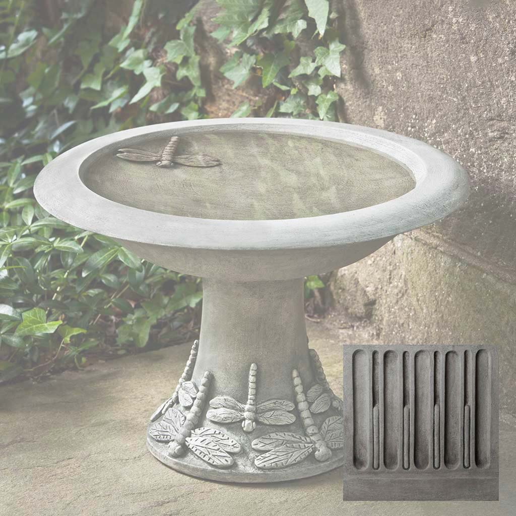 Campania Dragonfly Birdbath, Small - B-149