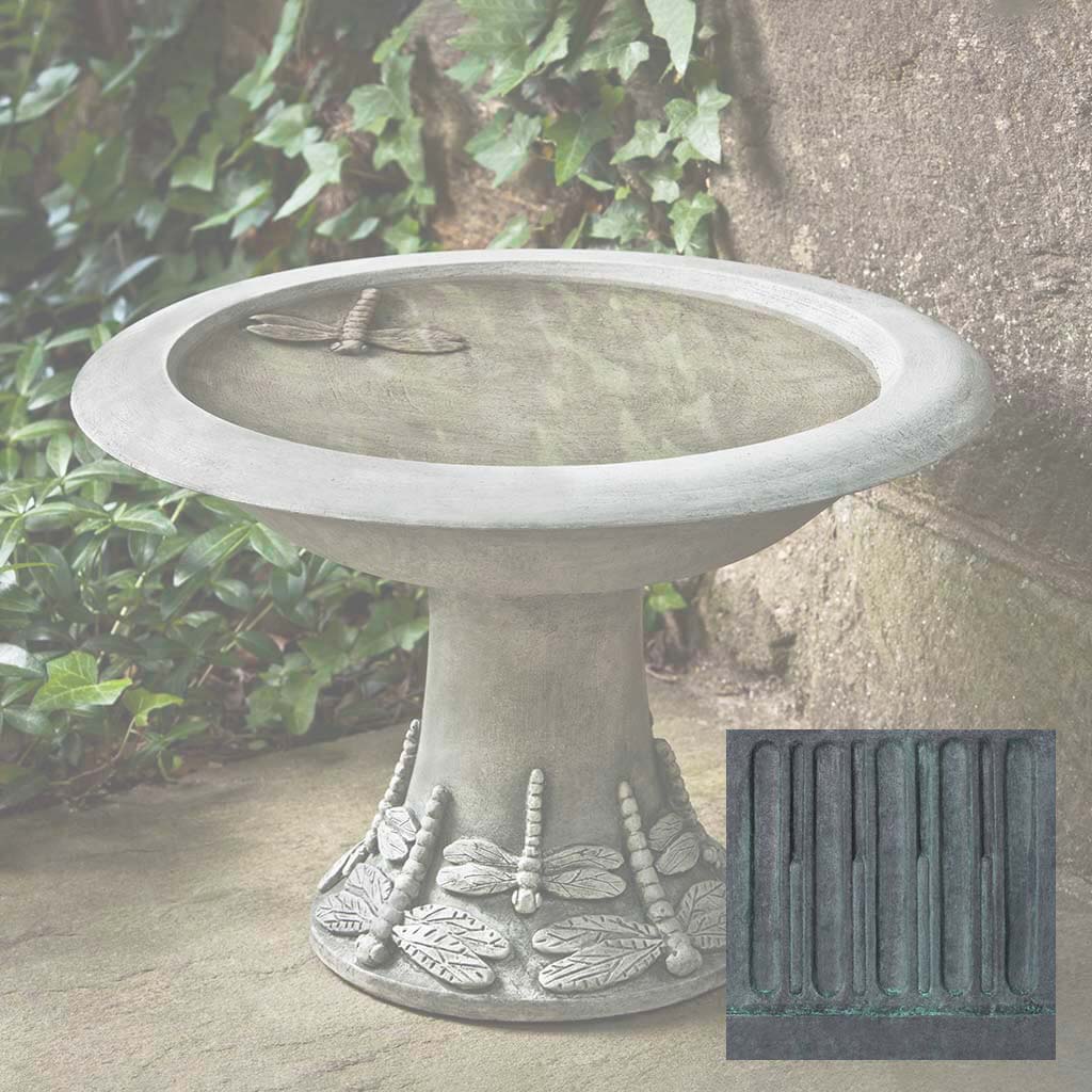 Campania Dragonfly Birdbath, Small - B-149