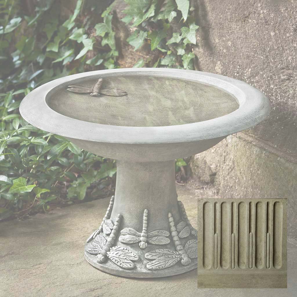 Campania Dragonfly Birdbath, Small - B-149