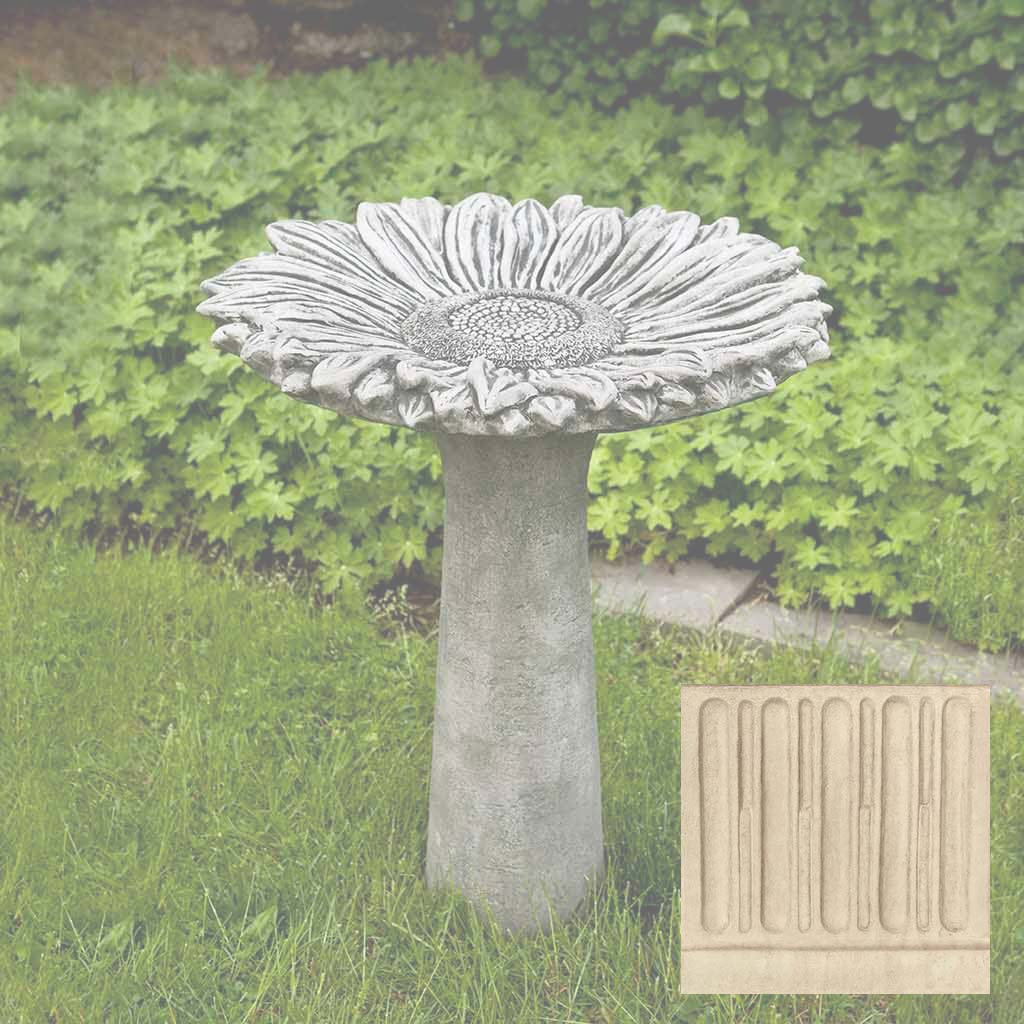Campania Sunflower Birdbath - B-154