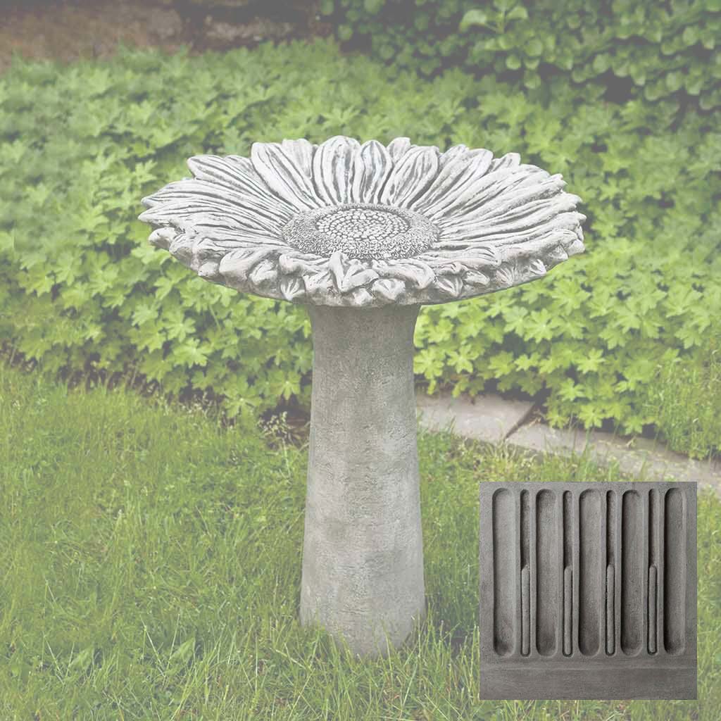 Campania Sunflower Birdbath - B-154