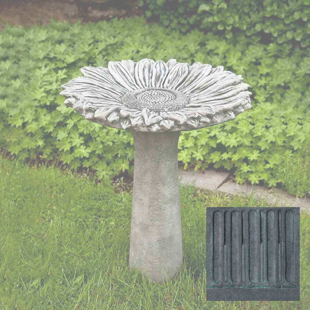 Campania Sunflower Birdbath - B-154