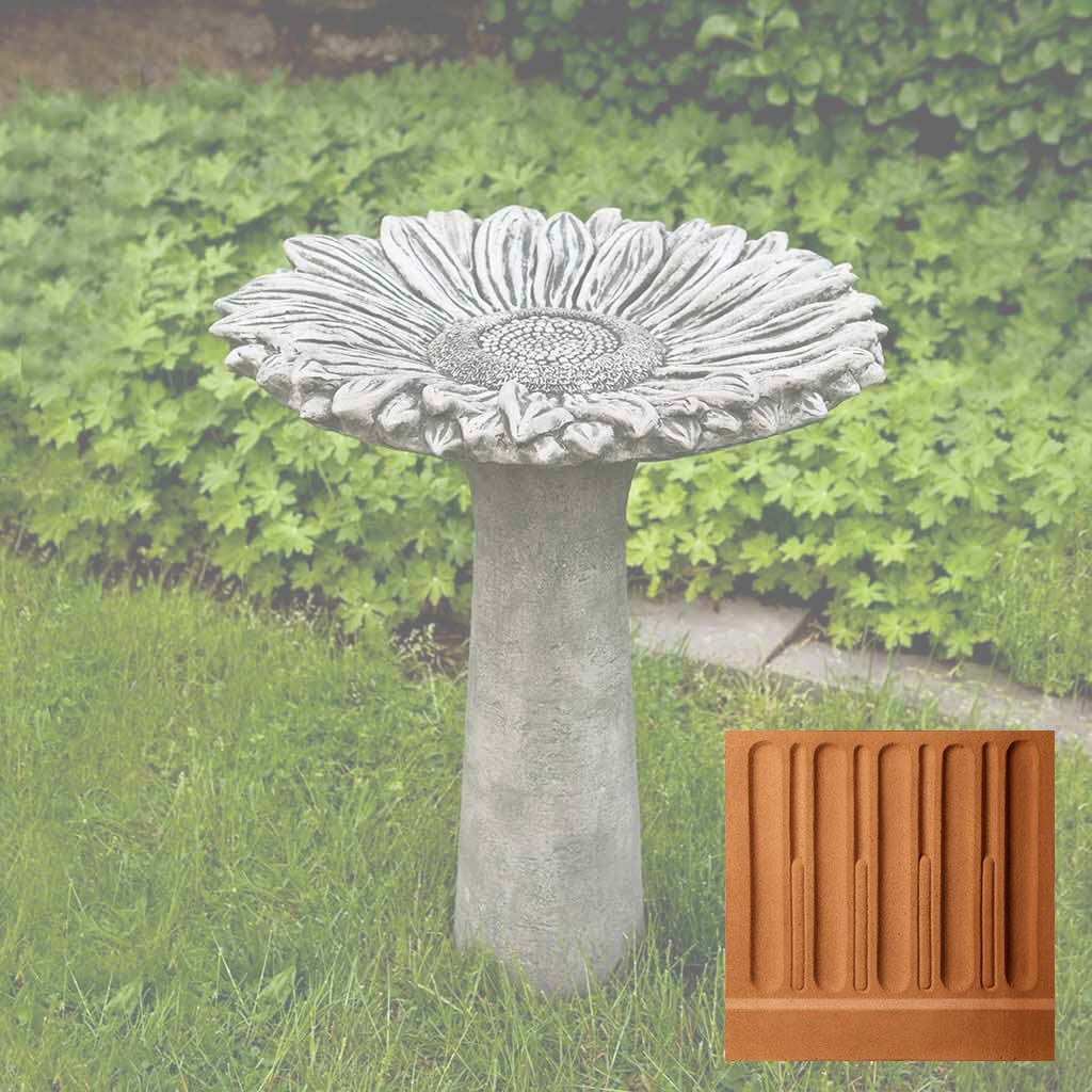 Campania Sunflower Birdbath - B-154