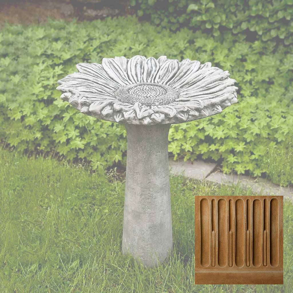 Campania Sunflower Birdbath - B-154