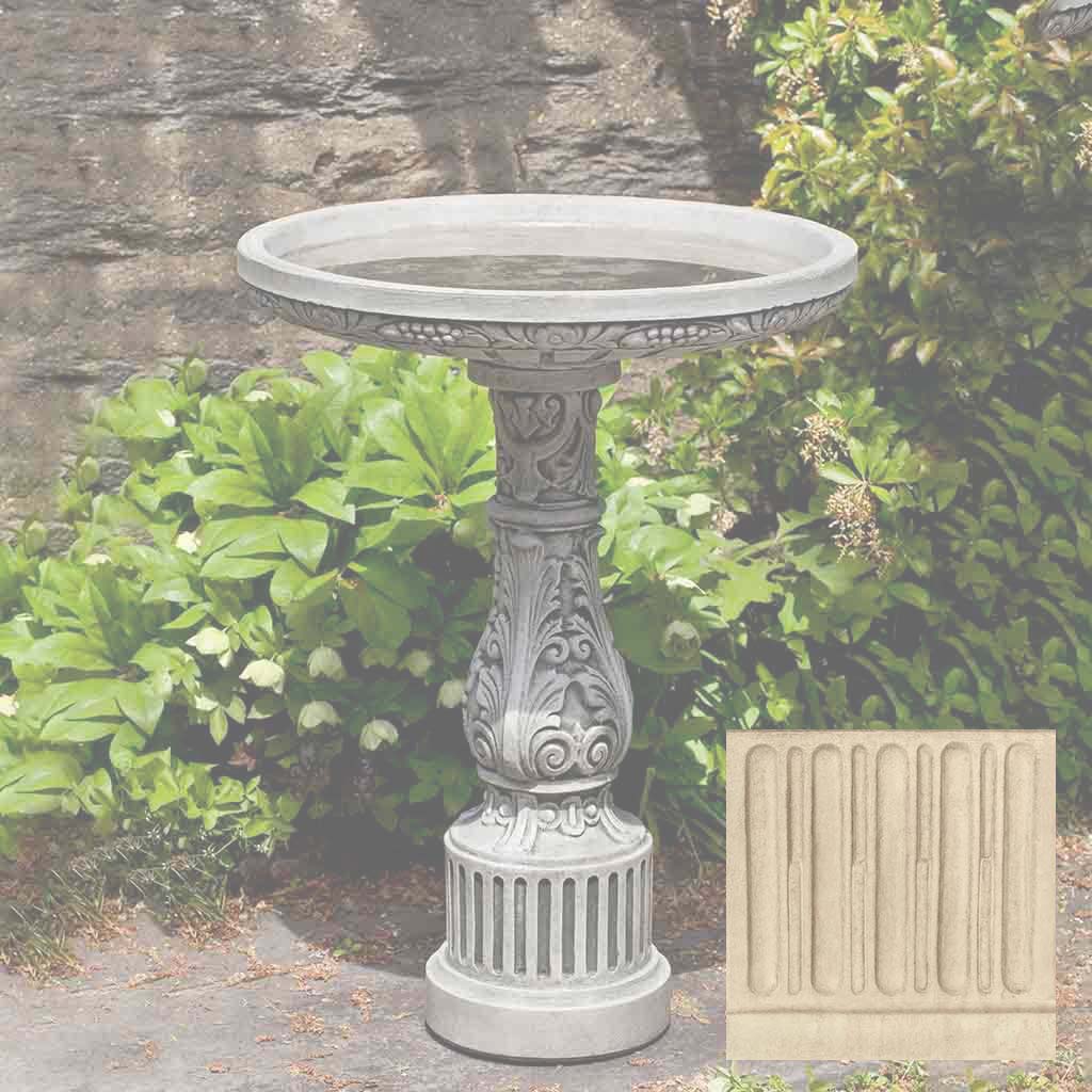 Campania Smithsonian Cottage Garden Birdbath - B-155