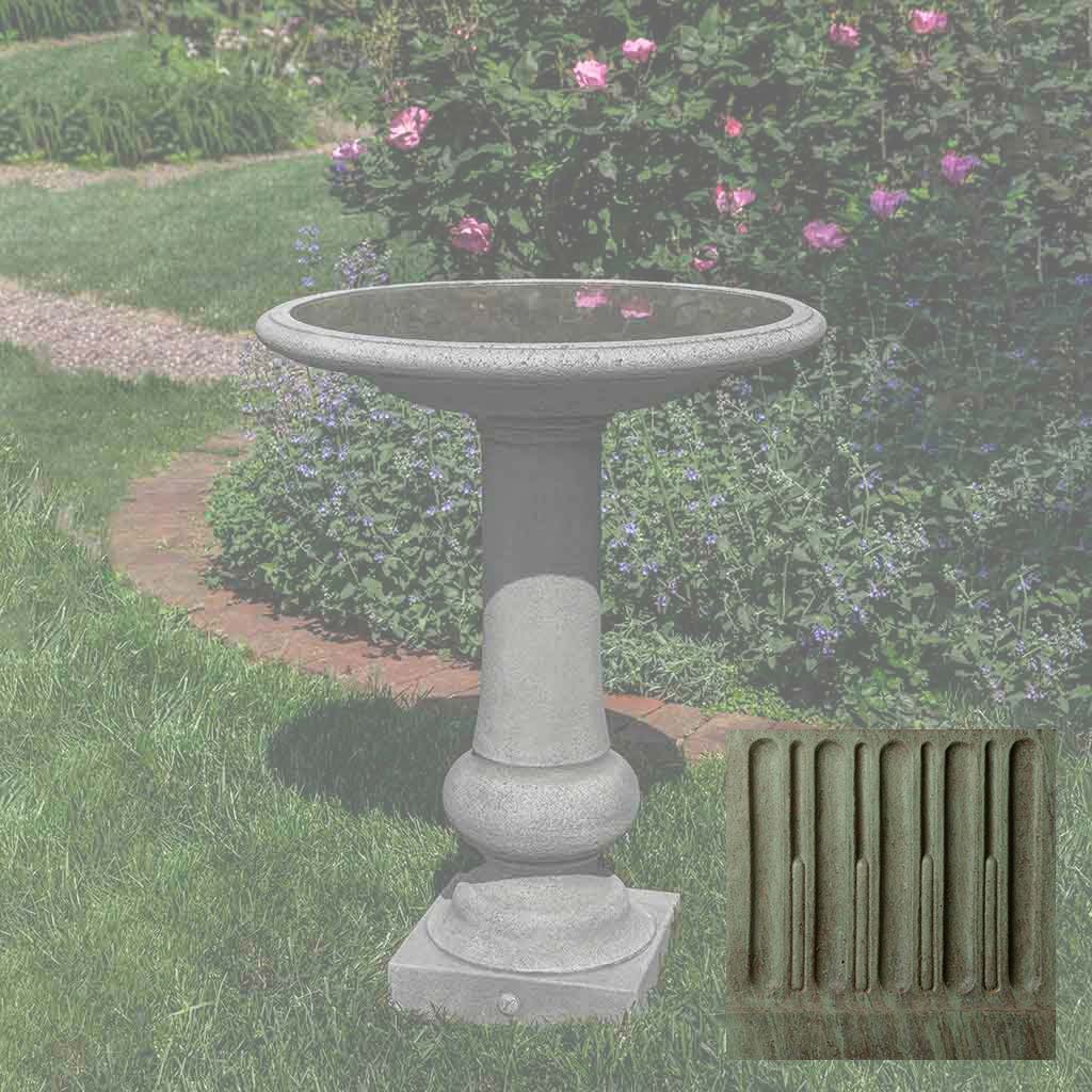 Campania Williamsburg Boxwood Garden Birdbath - B-176