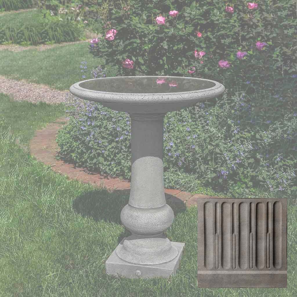 Campania Williamsburg Boxwood Garden Birdbath - B-176