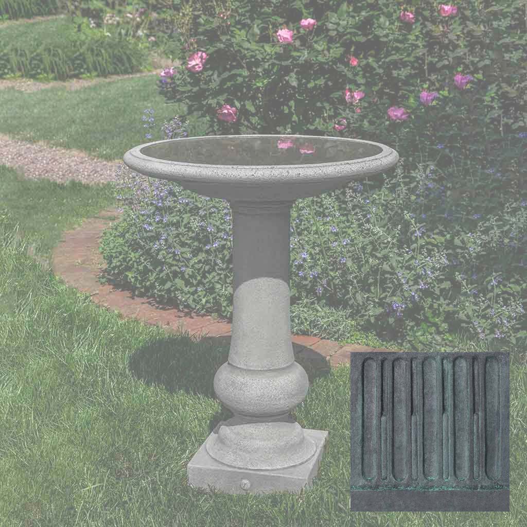 Campania Williamsburg Boxwood Garden Birdbath - B-176